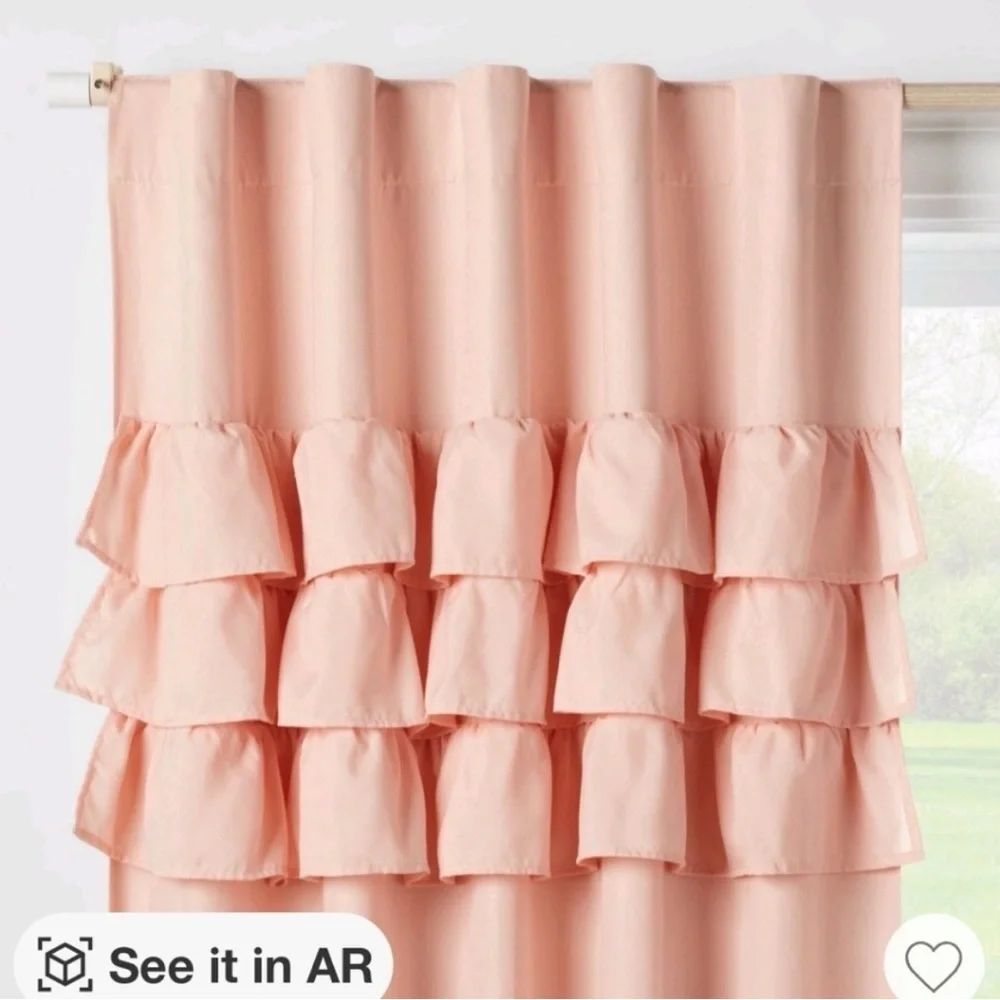 Pillowfort Blackout Curtain 42" x
84" just peachy one panel - Picture 2 of 10